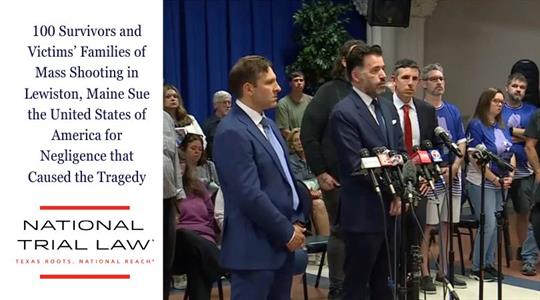 100 Survivors and Victims’ Families of Mass Shooting in Lewiston, Maine Sue the United States