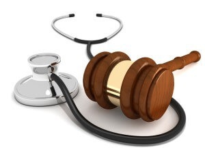 stethoscope and gavel