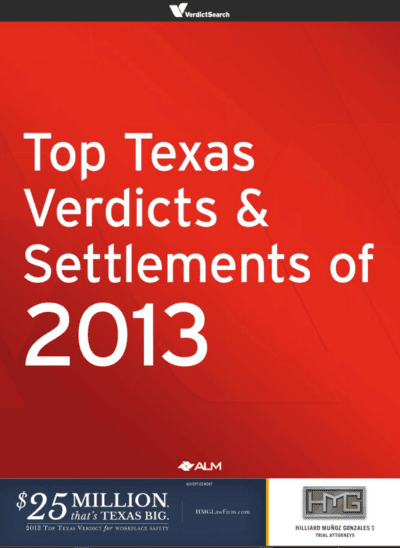 top verdicts and settlements of 2013